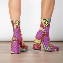 RAID Silonna Ankle Boot In Multi -Chic Shoes Shop Silonna Multi 3