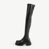 RAID Stevie Chunky Long Boot In Black -Chic Shoes Shop Stevie Black 4