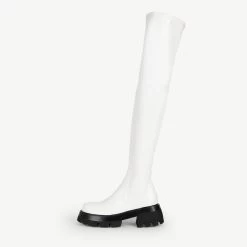 RAID Stevie Chunky Long Boot In White