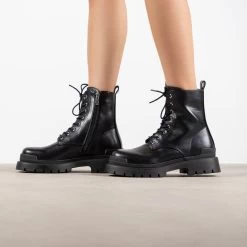 RAID Stifle Chunky Ankle Boot In Black