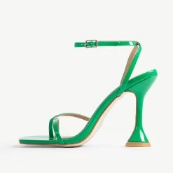 RAID Trevia Heeled Sandal In Green -Chic Shoes Shop Trevia Green 4