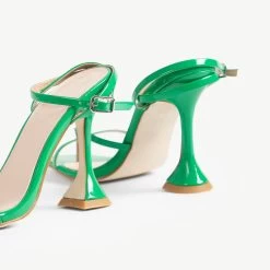 RAID Trevia Heeled Sandal In Green -Chic Shoes Shop Trevia Green 5