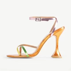 RAID Trevia Heeled Sandal In Orange -Chic Shoes Shop Trevia Orange 4