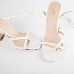 BEBO Trevia Sandal In White -Chic Shoes Shop Trevia White 4