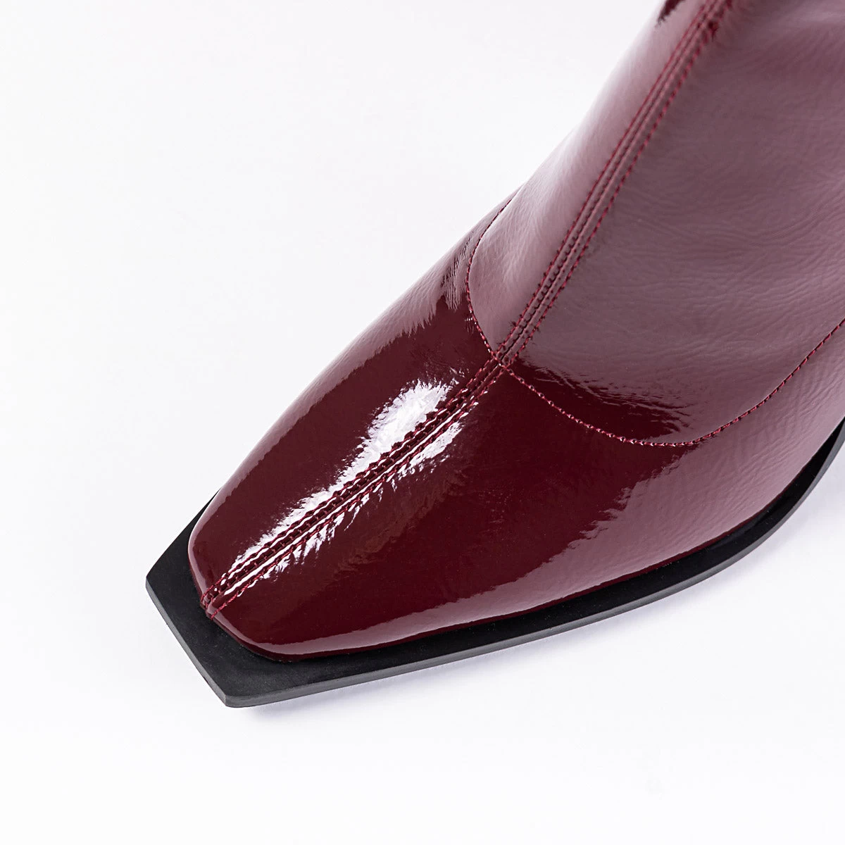 RAID Valencia Block Heeled Boot In Plum 5 RAID Valencia Block Heeled Boot In Plum - Image 3