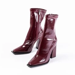 RAID Valencia Block Heeled Boot In Plum 9 RAID Valencia Block Heeled Boot In Plum -Chic Shoes Shop VALENCIA plum 4