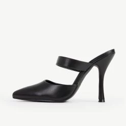 RAID Valentina Pointed Toe Mule In Black -Chic Shoes Shop Valentina Black 4