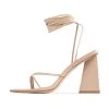 RAID Vedika Lace Up Block Heel In Nude 2 RAID Vedika Lace Up Block Heel In Nude -Chic Shoes Shop Vedika Nude 5 52ce7ef7 df5d 493a b40e 603aacd6cf53