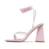 RAID Vedika Lace Up Block Heel In Pink -Chic Shoes Shop Vedika Pink 5 c2de40d9 8695 4ec1 99a7 33e9e68b2ae6