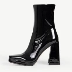 RAID Vista Block Heeled Ankle Boot In Black -Chic Shoes Shop Vista Black 4