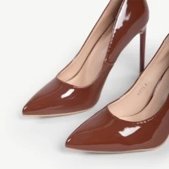 RAID Antix Wide Fit Court Heel In Brown -Chic Shoes Shop WF Antix Brown 5