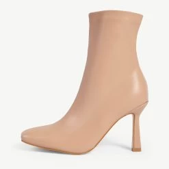 RAID Colbie Wide Fit Ankle Boot In Nude -Chic Shoes Shop WF Colbie Nude 1