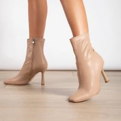 RAID Colbie Wide Fit Ankle Boot In Nude -Chic Shoes Shop WF Colbie Nude 4