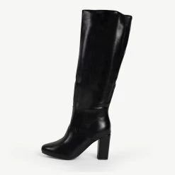 RAID Dileni Wide Fit Long Boot In Black -Chic Shoes Shop WF Dilen Black 1