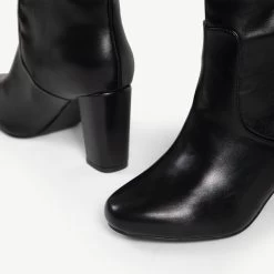 RAID Dileni Wide Fit Long Boot In Black -Chic Shoes Shop WF Dilen Black 5