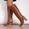 RAID Dileni Wide Fit Long Boot In Tan 1 RAID Dileni Wide Fit Long Boot In Tan -Chic Shoes Shop WF Dilen Tan 2