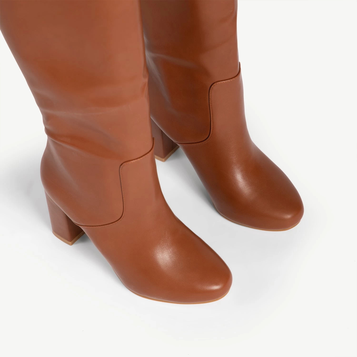 RAID Dileni Wide Fit Long Boot In Tan 7 RAID Dileni Wide Fit Long Boot In Tan - Image 5