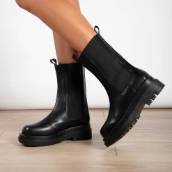 RAID Kendall Wide Fit Ankle Boot In Black
