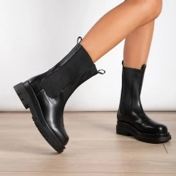 RAID Kendall Wide Fit Ankle Boot In Black -Chic Shoes Shop WF Kendall Black 4