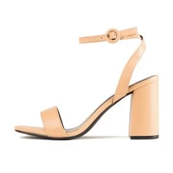 RAID Wink Block Heeled Sandal In Beige -Chic Shoes Shop Wink Nude 5 f783506e f3bd 48d7 9e7d d5443aed6443