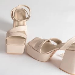 RAID Zaina Platform Sandal In Nude -Chic Shoes Shop Zaina Nude 5
