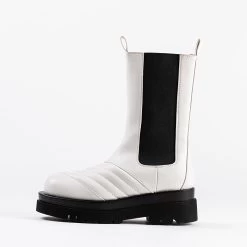 RAID Adalee Ankle Boot In White -Chic Shoes Shop adalee white