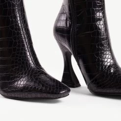 RAID Angelique Long Boot In Black Croc 11 RAID Angelique Long Boot In Black Croc -Chic Shoes Shop angelique black 5