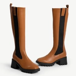 RAID Annabel Long Boot In Tan -Chic Shoes Shop annabel tan 5