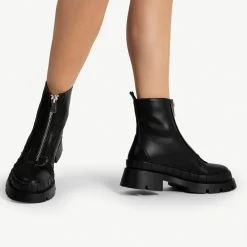 RAID Annya Chunky Ankle Boot In Black 13 RAID Annya Chunky Ankle Boot In Black -Chic Shoes Shop annya black 4