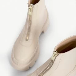 RAID Annya Chunky Ankle Boot In Ecru -Chic Shoes Shop annya ecru 6 1