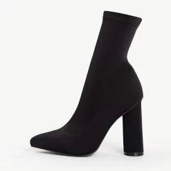 RAID Aranza Block Heeled Boot In Black -Chic Shoes Shop aranza 1 black 1