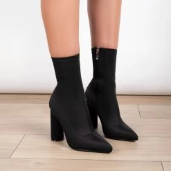 RAID Aranza Block Heeled Boot In Black -Chic Shoes Shop aranza 1 black 3
