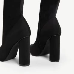 RAID Aranza Block Heeled Boot In Black -Chic Shoes Shop aranza 1 black 6