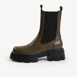 RAID Arivah Chunky Ankle Boot In Khaki -Chic Shoes Shop arivah khaki 1