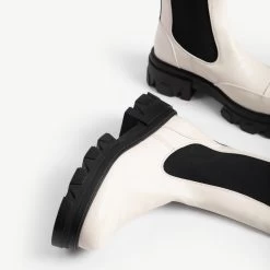 RAID Arivah Chunky Ankle Boot In Off White -Chic Shoes Shop arivah off white 6