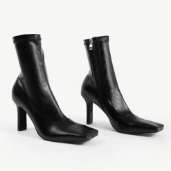 RAID Berinice Ankle Sock Boot In Black -Chic Shoes Shop berinice black 5