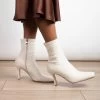 RAID Berinice Ankle Sock Boot In White -Chic Shoes Shop berinice white 8