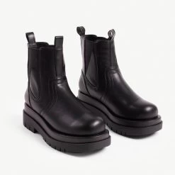 RAID Brazen Chunky Ankle Boot In Black -Chic Shoes Shop brazen black 3