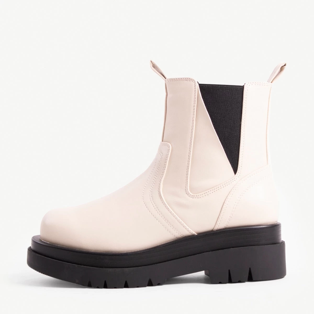 RAID Brazen Chunky Ankle Boot In Off White 5 RAID Brazen Chunky Ankle Boot In Off White - Image 3