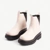 RAID Brazen Chunky Ankle Boot In Off White