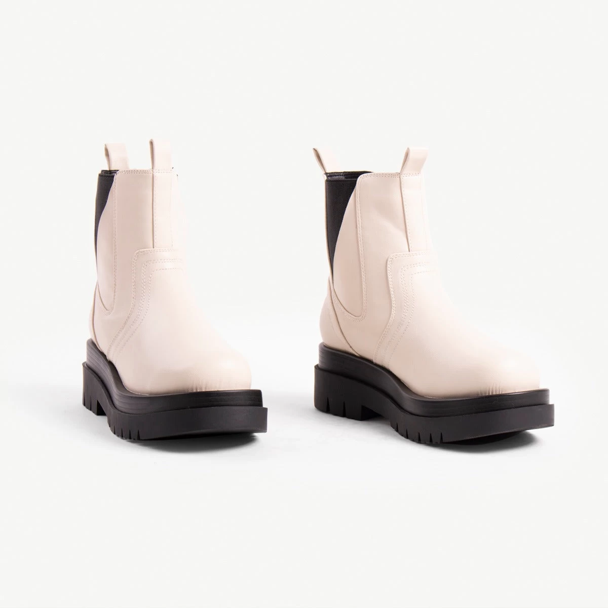 RAID Brazen Chunky Ankle Boot In Off White 4 RAID Brazen Chunky Ankle Boot In Off White - Image 2