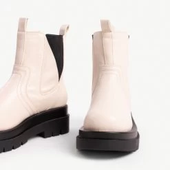 RAID Brazen Chunky Ankle Boot In Off White 11 RAID Brazen Chunky Ankle Boot In Off White -Chic Shoes Shop brazen white 5