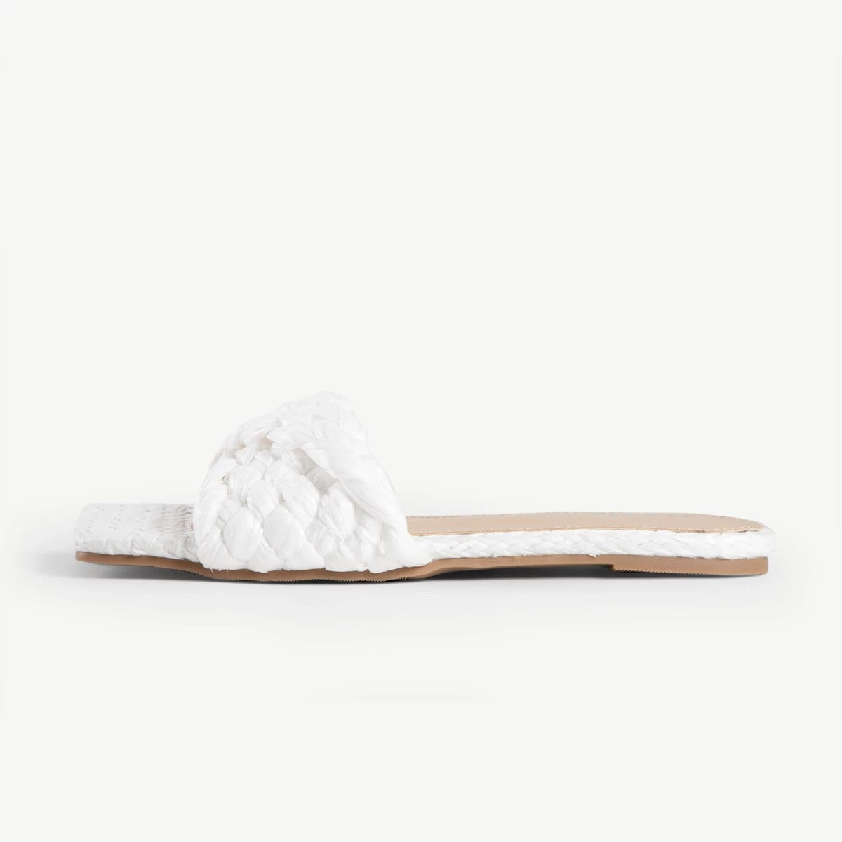 RAID Breezy Flat Mule In White 4 RAID Breezy Flat Mule In White - Image 3