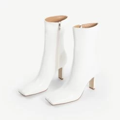 RAID Briar Ankle Boot In White -Chic Shoes Shop briar white 5