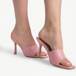 RAID Briya Heeled Mule In Pink -Chic Shoes Shop briya pink 5