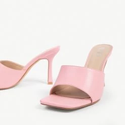 RAID Briya Heeled Mule In Pink -Chic Shoes Shop briya pink 6