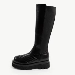RAID Davina Chunky Long Boot In Black -Chic Shoes Shop davina black 1