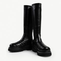 RAID Davina Chunky Long Boot In Black -Chic Shoes Shop davina black 4