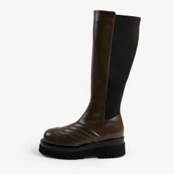 RAID Davina Chunky Long Boot In Khaki 9 RAID Davina Chunky Long Boot In Khaki -Chic Shoes Shop davina khaki 1