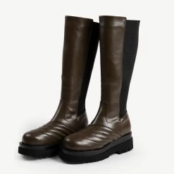 RAID Davina Chunky Long Boot In Khaki 10 RAID Davina Chunky Long Boot In Khaki -Chic Shoes Shop davina khaki 2